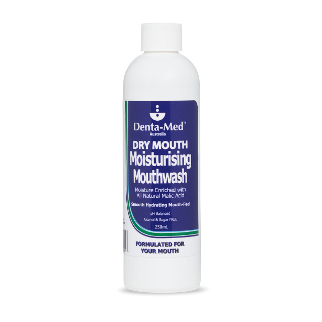 Denta-Med Moisturising Mouthwash 250mL bottle NEW SIZE