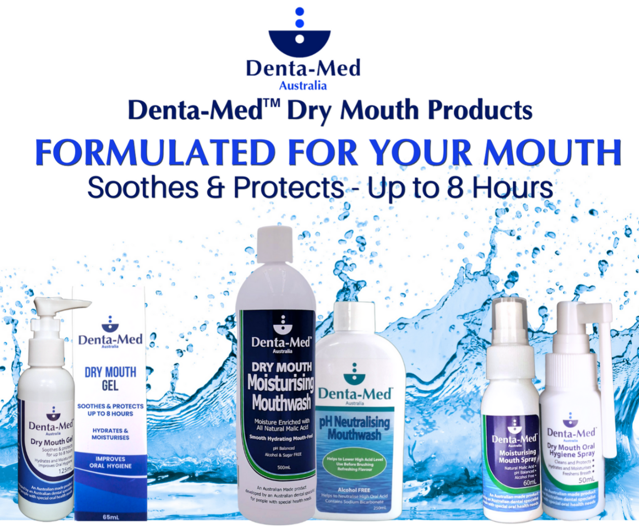 Denta-Med Dry Mouth Gel 125mL Pump Bottle