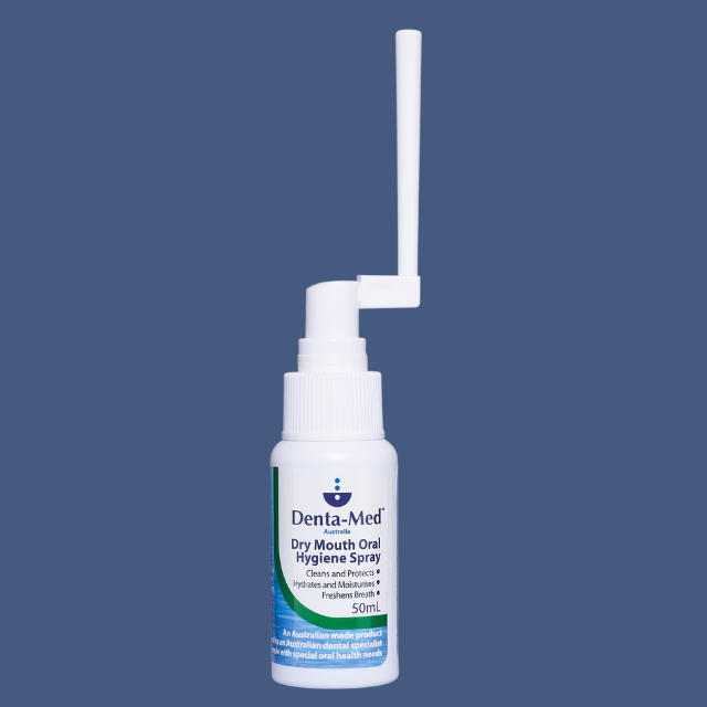 Denta-Med Dry Mouth Oral Hygiene Spray 50mL with extended 360 nozzle
