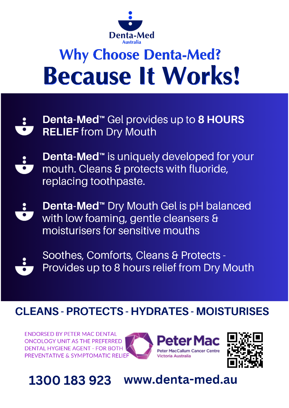 Denta-Med Dry Mouth Gel 65mL Tube (boxed)