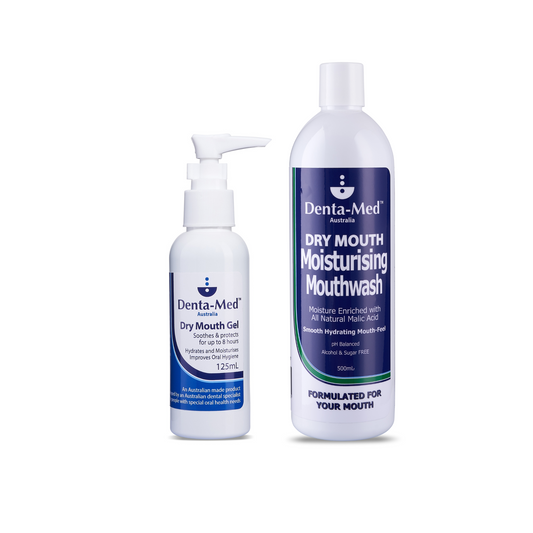 Denta-Med Dry Mouth Gel 125mL Pump & Mouthwash 500mL BUNDLE