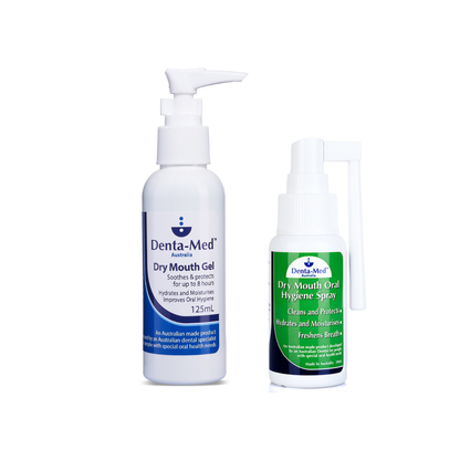 Denta-Med Dry Mouth 125mL Pump & Dry Mouth Spray 50mL BUNDLE