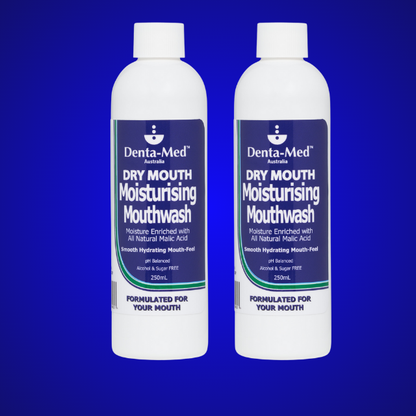 Denta-Med Moisturising Mouthwash 250mL Twin Pack