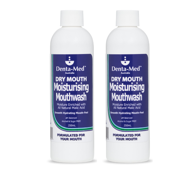Denta-Med Moisturising Mouthwash 250mL Twin Pack