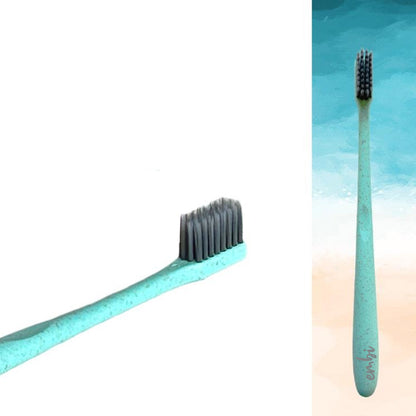 v_ EMBI 6 Pack of soft, small head Bamboo Charcoal Toothbrushes