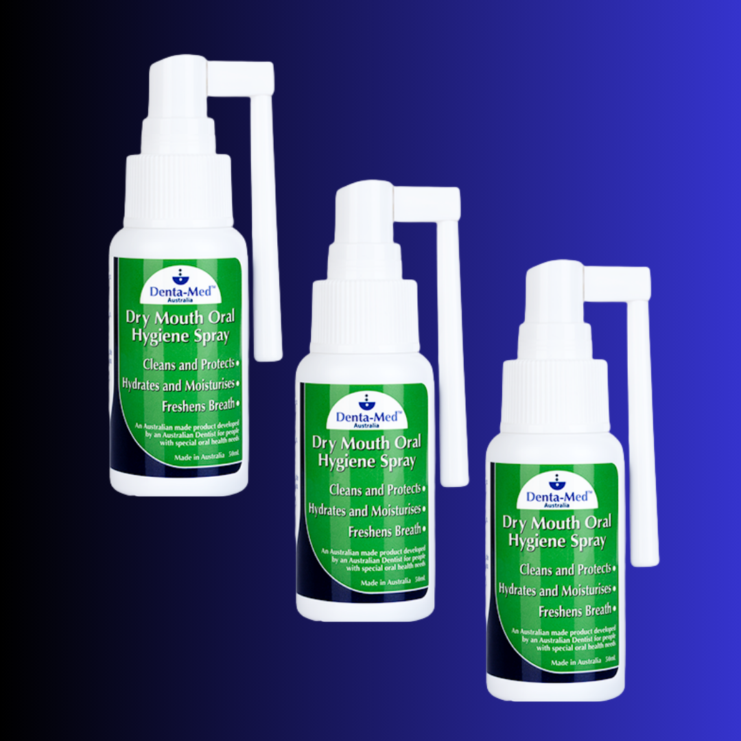 Denta-Med Dry Mouth 125mL Pump & Dry Mouth Spray 50mL BUNDLE