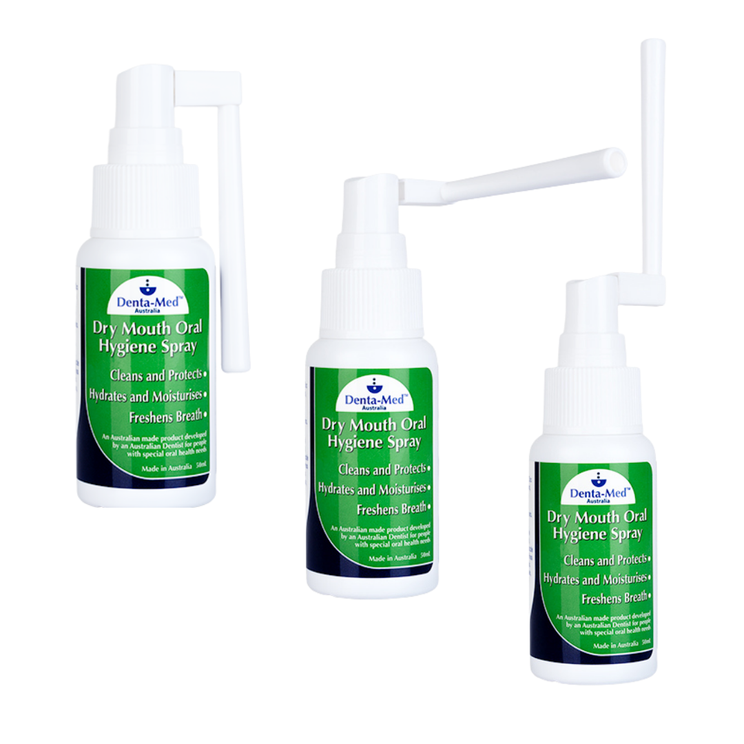 Denta-Med Dry Mouth 125mL Pump & Dry Mouth Spray 50mL BUNDLE