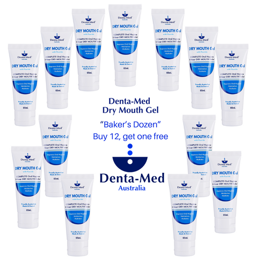Denta-Med Value Pack Dry Mouth Gel "Baker's Dozen" Buy 12, get one FREE