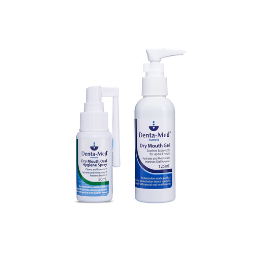 Denta-Med Dry Mouth 125mL Pump & Dry Mouth Spray 50mL BUNDLE