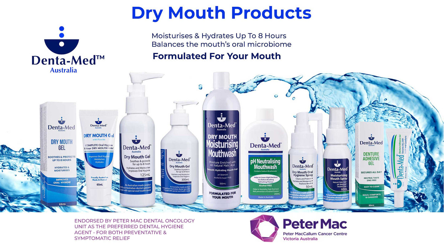 Denta-Med Dry Mouth Gel 125mL Pump & Mouthwash 500mL BUNDLE