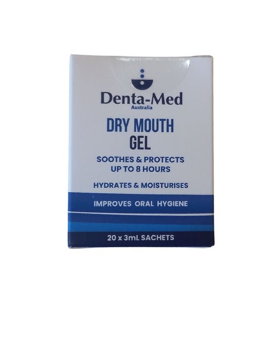 Denta-Med Dry Mouth Gel Sachet Box (20 x 3mL sachets)