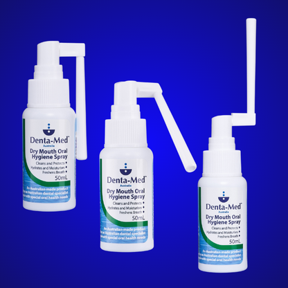Denta-Med Dry Mouth Oral Hygiene Spray 50mL with extended 360 nozzle
